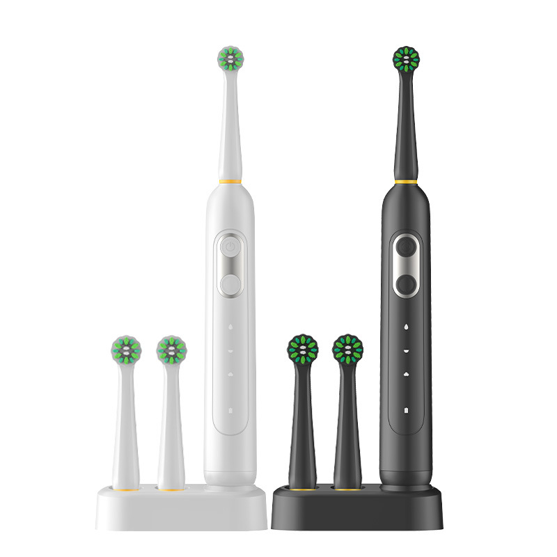 Cross-Border Rotating Electric Toothbrush, Induction Charging, Export Set, Long Battery Life, Standard Cleaning, Round Head Brush, Household Use