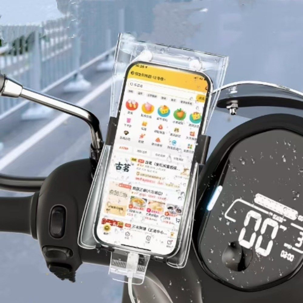 Waterproof mobile phone case rider rechargeable touch screen rainproof waterproof mobile phone bag riding mobile phone waterproof riding equipment