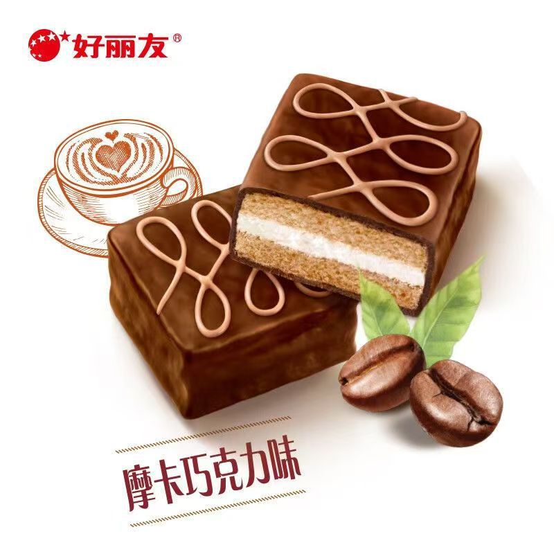 Haoliyou chocolate pie 6 multi-flavor optional leisure meal snack cake Haoliyou pie wholesale