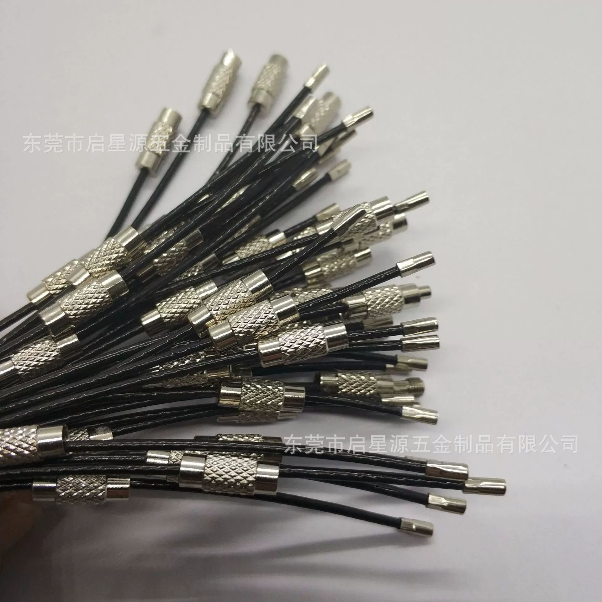 Manufacturer Supplies Coated Steel Wire Rope Pvc Colorful Carbon Steel Luggage Rope DIY Keychain Pendant Stainless Steel