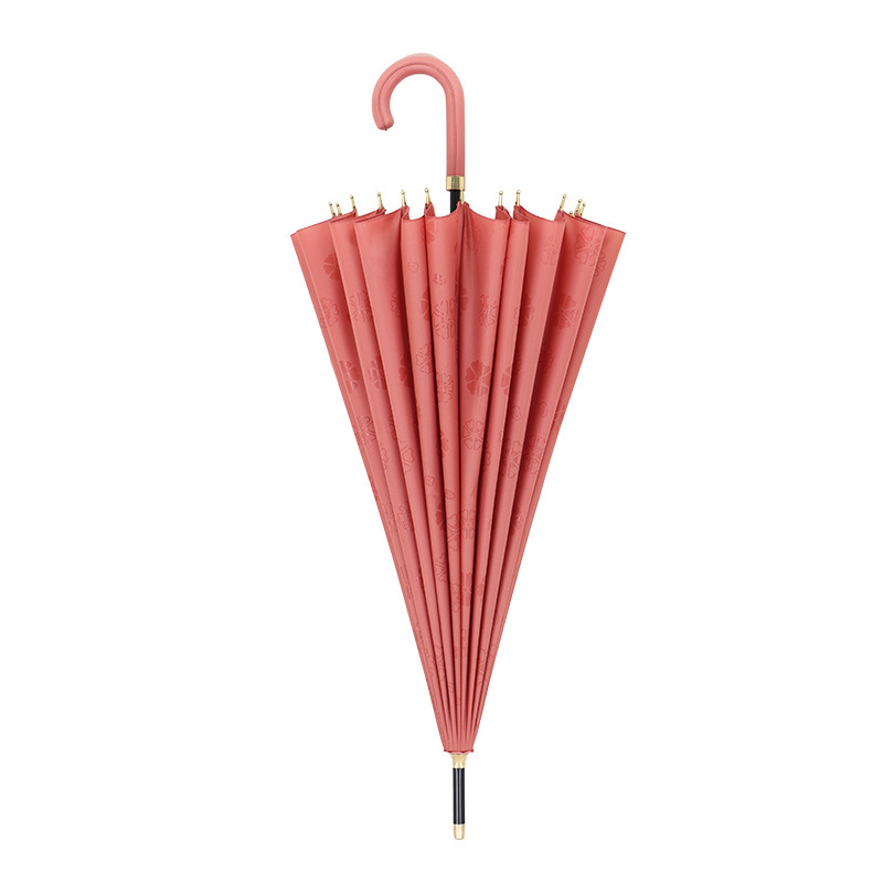 24 Bone Blossoms in Water Increase Anti-wind Umbrella Long Handle Umbrella Large Wholesale Straight Rod Curved Handle Advertising Umbrella Print logo