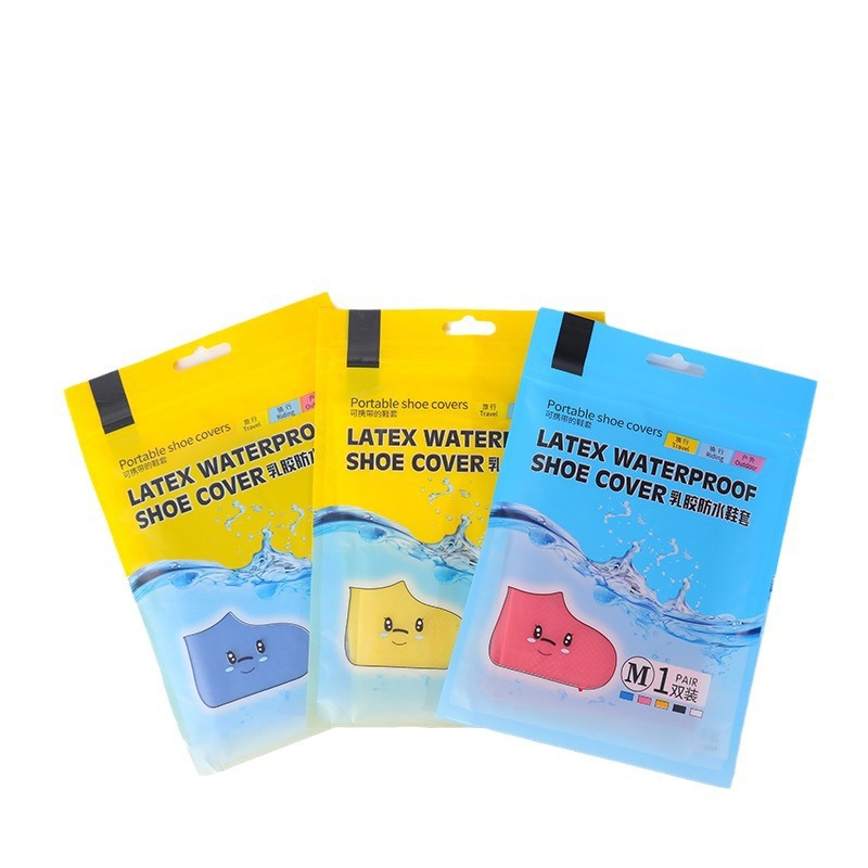 Outdoor Waterproof Shoe Cover Carry-on Waterproof Anti-slip Snow-proof Wear-resistant Adult Latex Shoe Cover for Rainy Day
