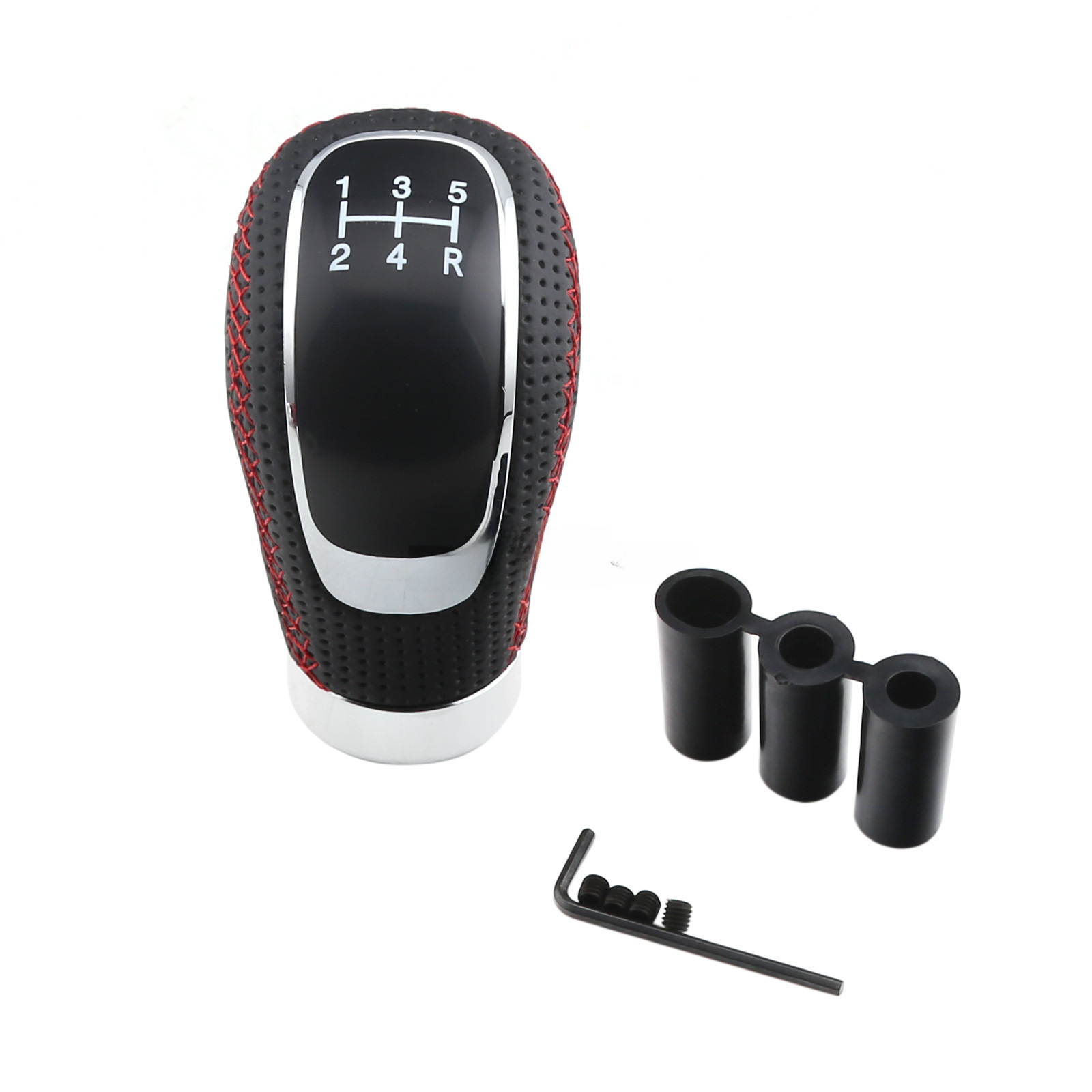 Car modification Universal 5-speed manual gear head with gear manual gear lever 5-speed manual leather gear handle head
