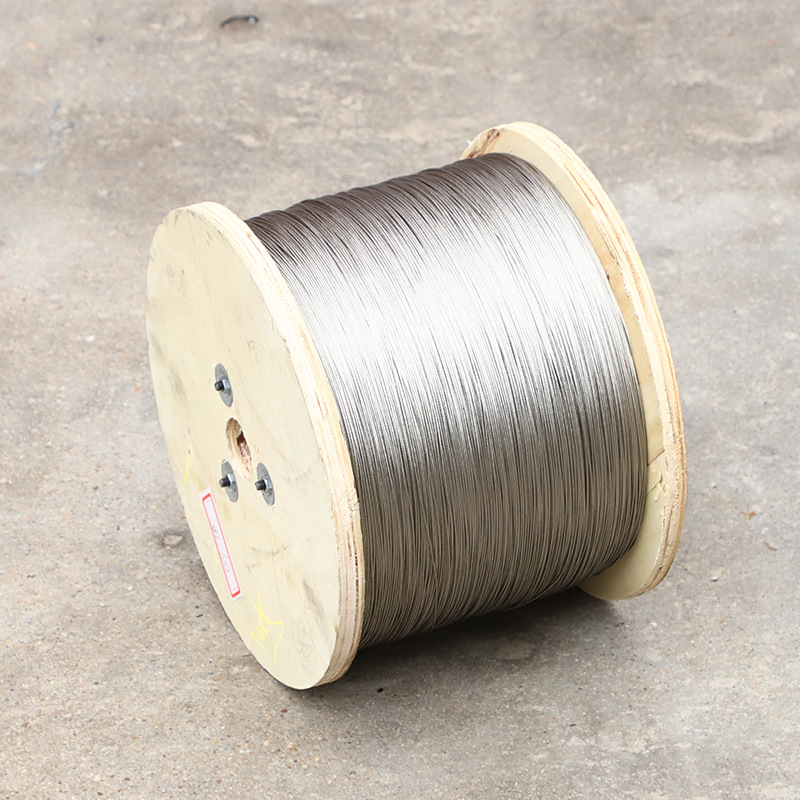 304 stainless steel wire rope engineering hoisting wire rope invisible protection thin wire rope stainless steel wire rope