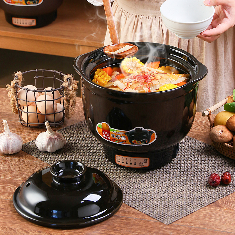 New Electric Clay Pot, Purple Clay Electric Stew Pot, Porridge Pot, Soup Pot, Small Household Appliance, Commercial Multi-Functional Health Pot Manufacturer Wholesale