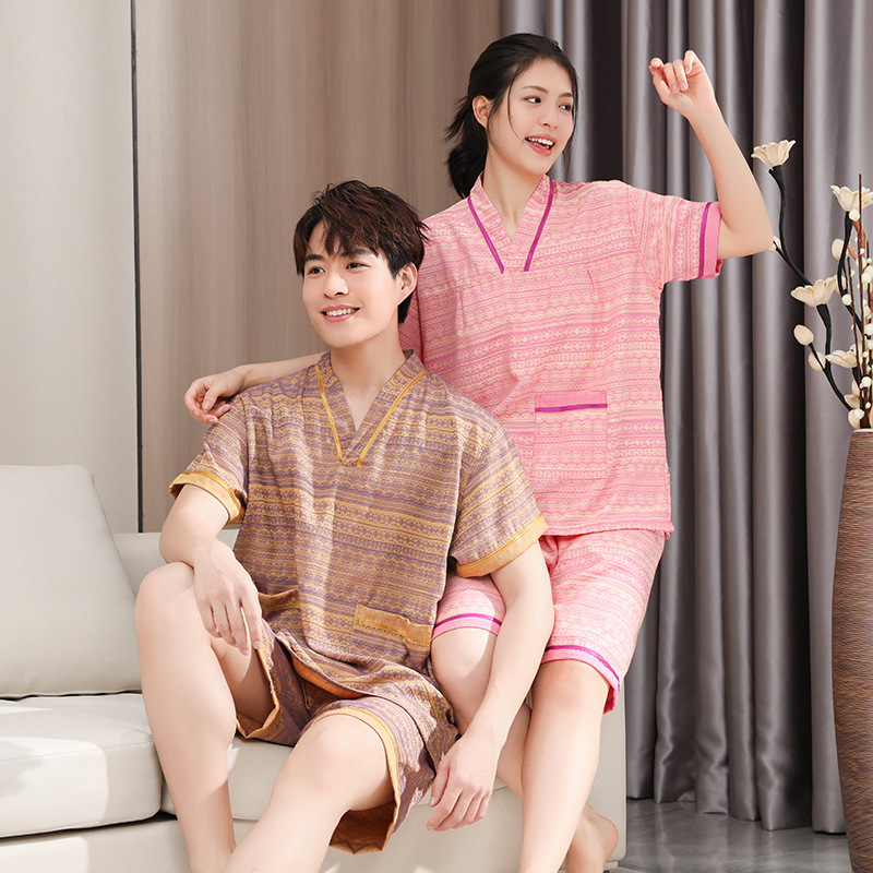 Polyester-Cotton Sweat Steaming Suit for Men, High-End Moxibustion Suit, Sauna Suit for Women, Massage Foot Bath Suit, Hotel Bathrobe, Physiotherapy Suit Wholesale