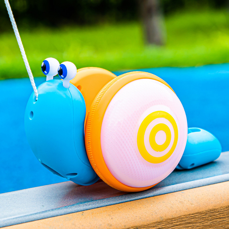 Тянущая игрушка для детей Улитка Ночная ярмарка Музыка