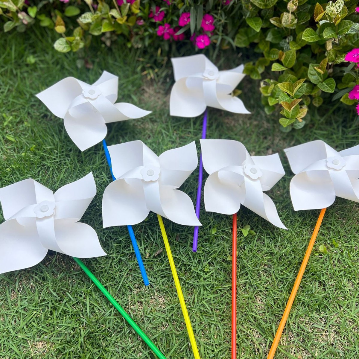 Ins Cross-border Four-leaf Color Rod Dutch Windmill Household Children's Painting Toy Decoration Photography Windmill