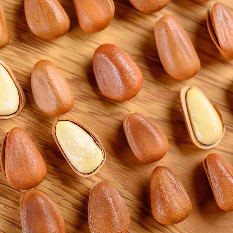 25 Years New Stock Northeast Red Pine Nuts Extra Large Kernels Bagged Net Content 500g Northeast Pine Nuts Original Flavor Pine Nuts Wholesale