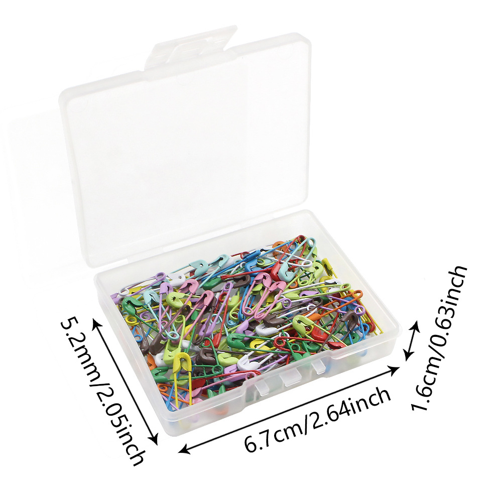 New 150 pcs/box 19mm color small pin fixed clothes buckle pin clothing label tag lock pin wholesale