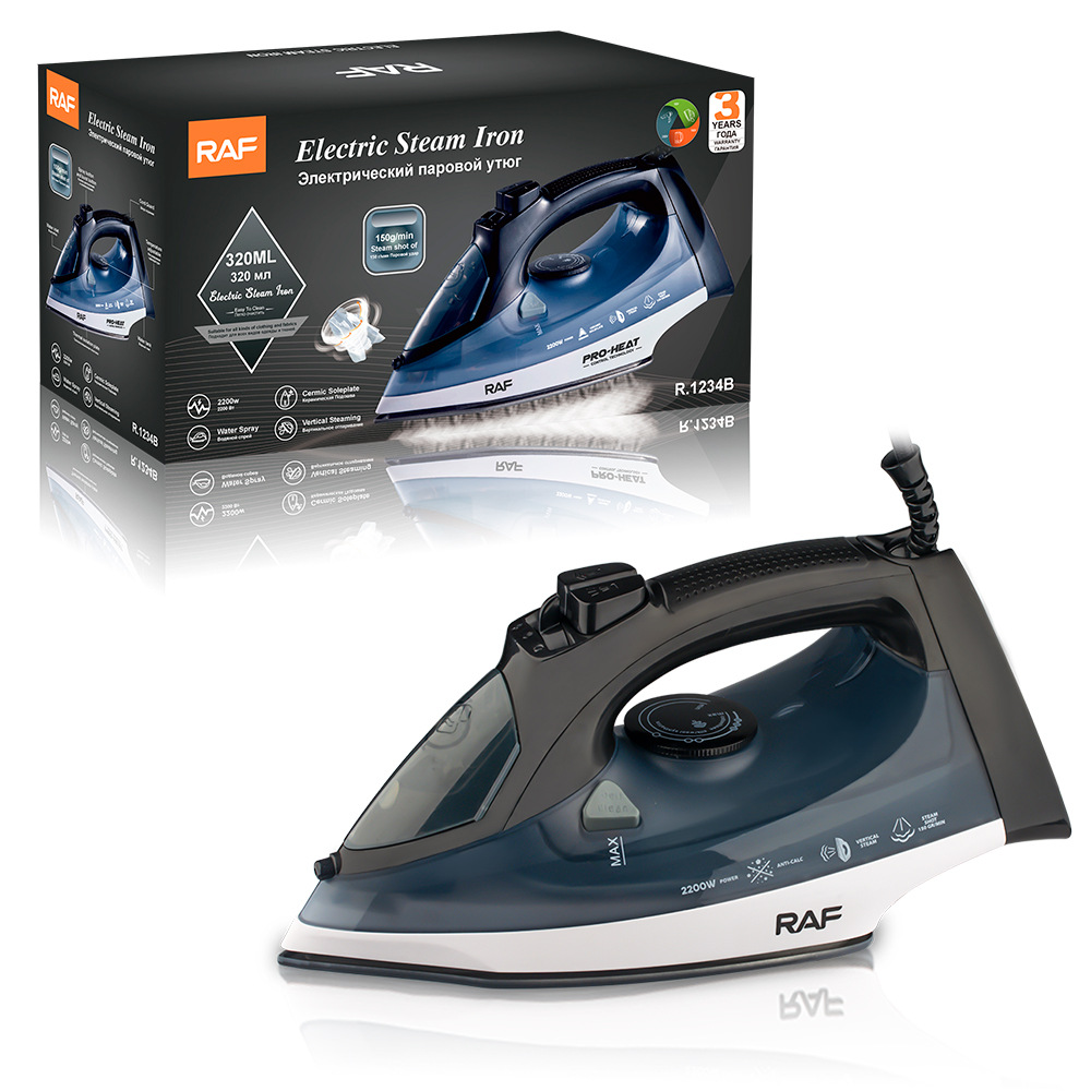 RAF Cross-border European Regulations and US Regulations Household Steam Iron Handheld Hanging with Wire Electric Iron Dry and Wet 2200W