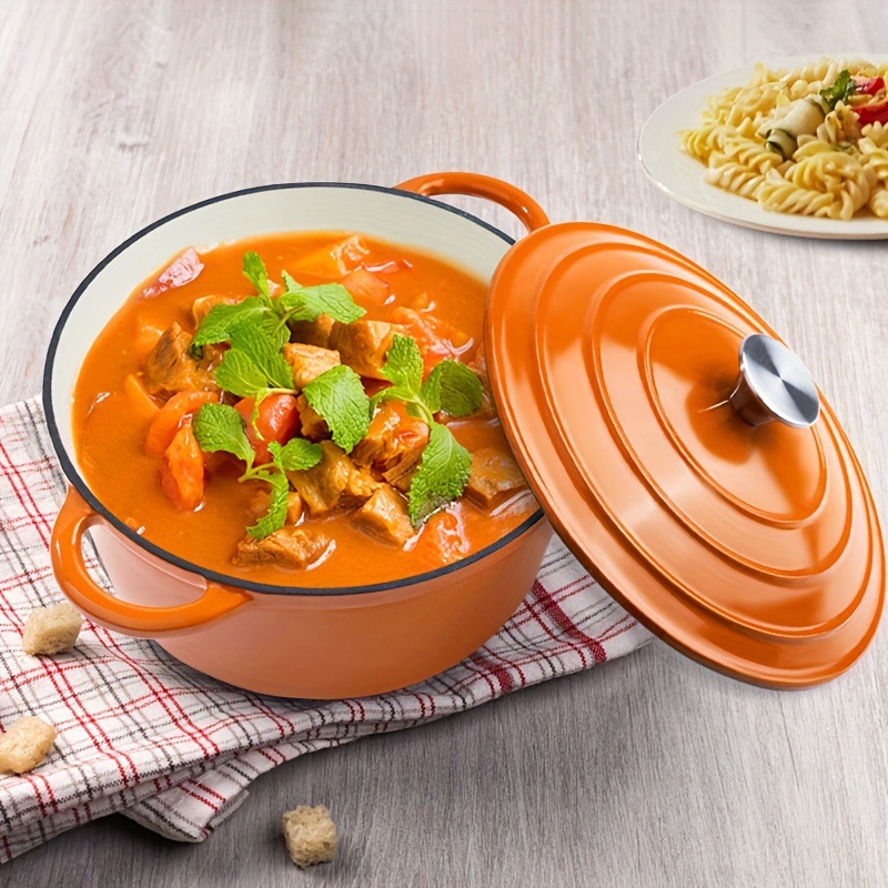 2026 New Cross-Border Dropshipping 4.5-Quart Enamel Cast Iron Dutch Oven with Lid Pre-Cross-Border