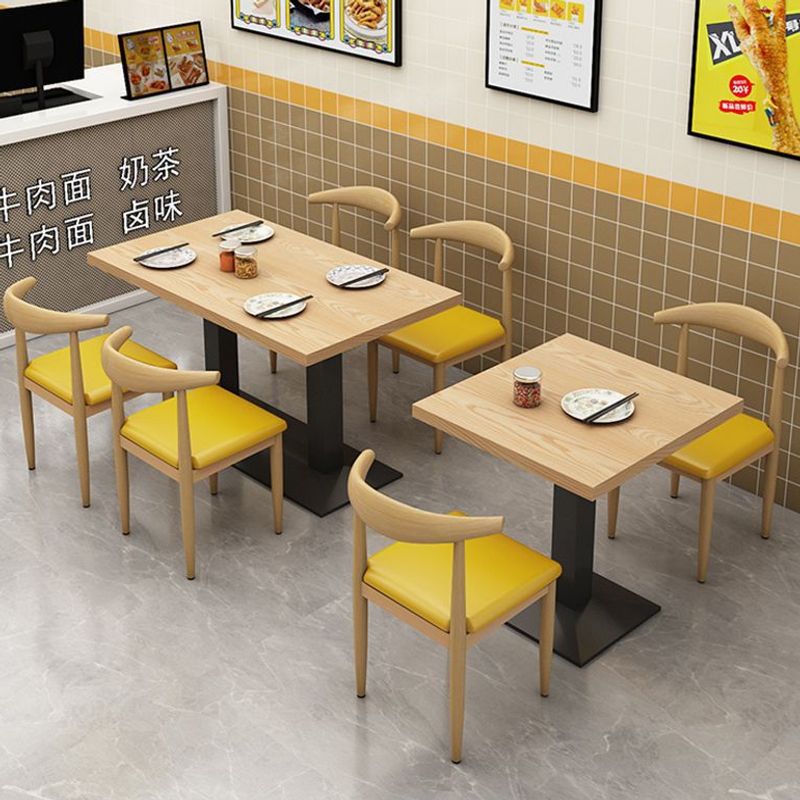 Snack Noodle Shop Barbecue Breakfast Catering Fast Food Table and Chair Combination Milk Tea Dessert Shop Restaurant Table Commercial Economical
