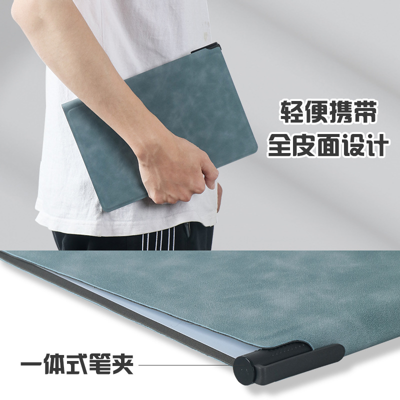 Erasable small whiteboard notebook A5 leather portable draft writing board desktop memo pad printed logo