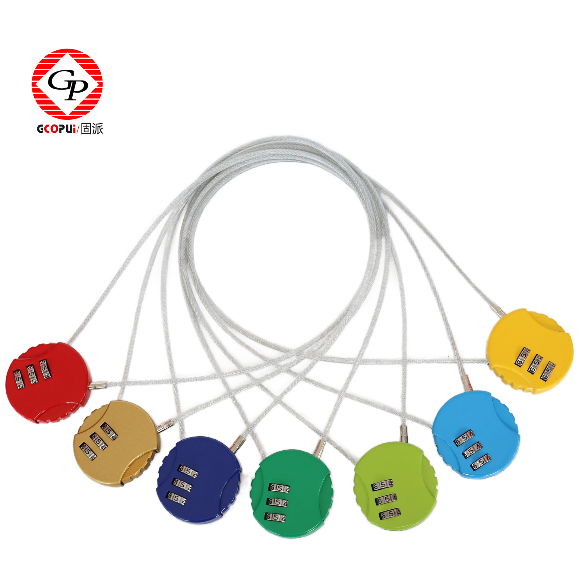 Motorcycle helmet lock anti-theft code lock lengthened wire rope electric car lock mountain bike code padlock