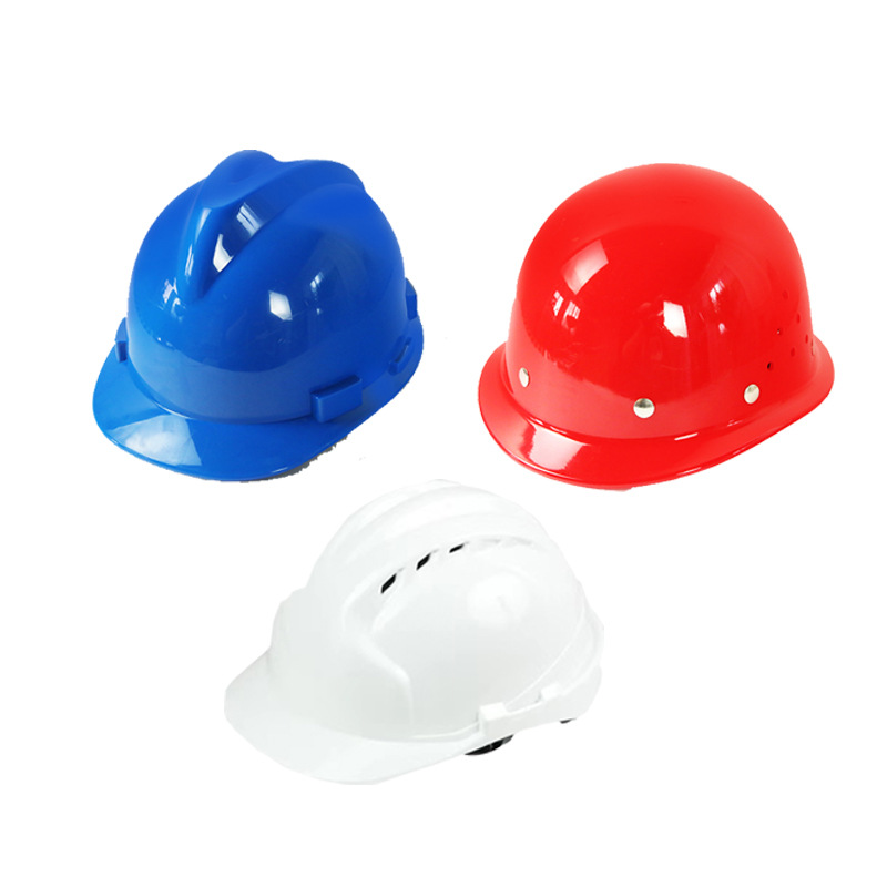 Safety helmet national standard ABS construction site thickened reinforced V-type summer breathable safety helmet can be printed