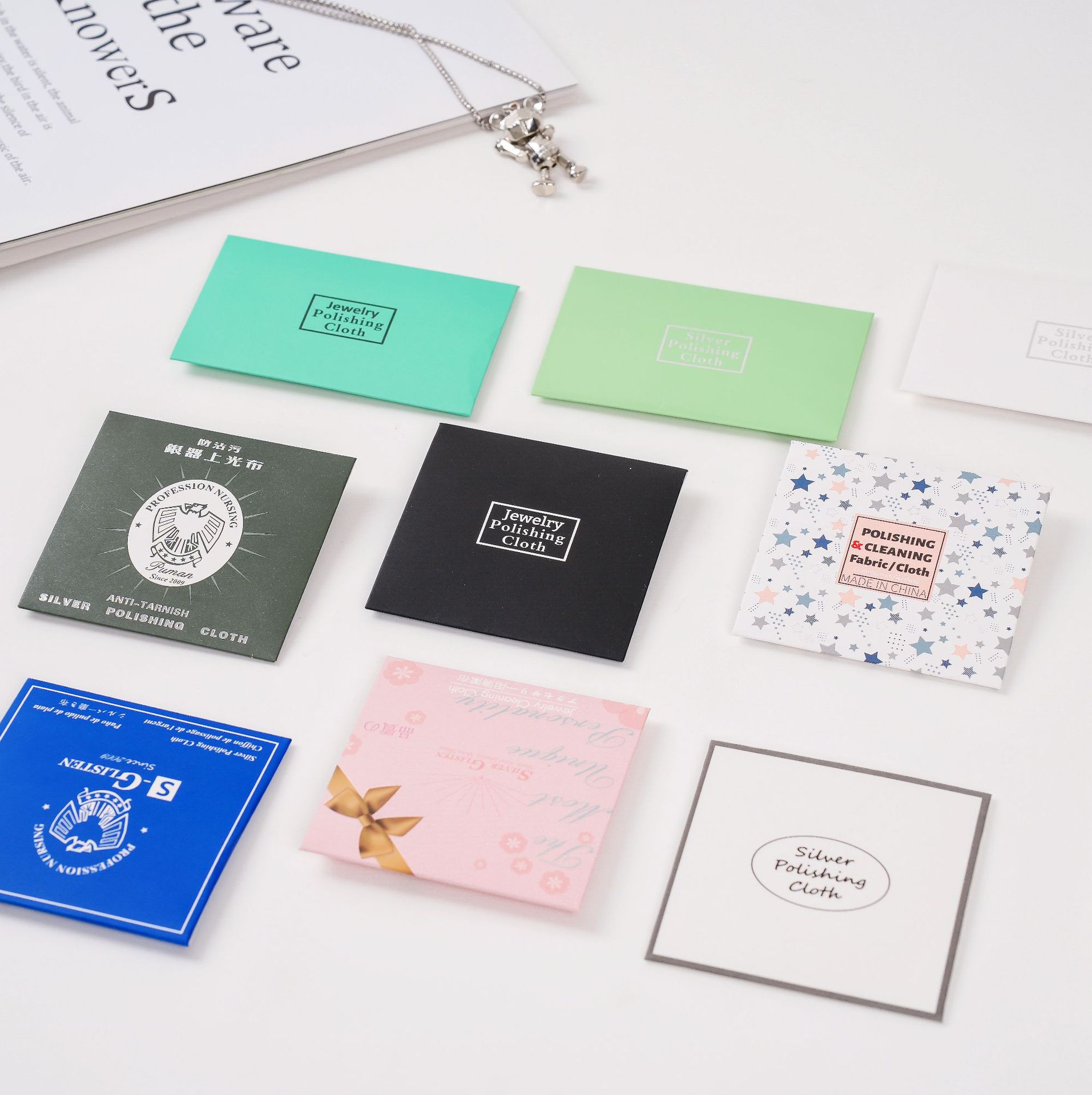 Customized Silver Polishing Cloth to Maintain Silverware, Polish Silver Cloth, Silver Jewelry Blackening and Oxidation Cleaning Cleaning Silver Maintenance Cloth