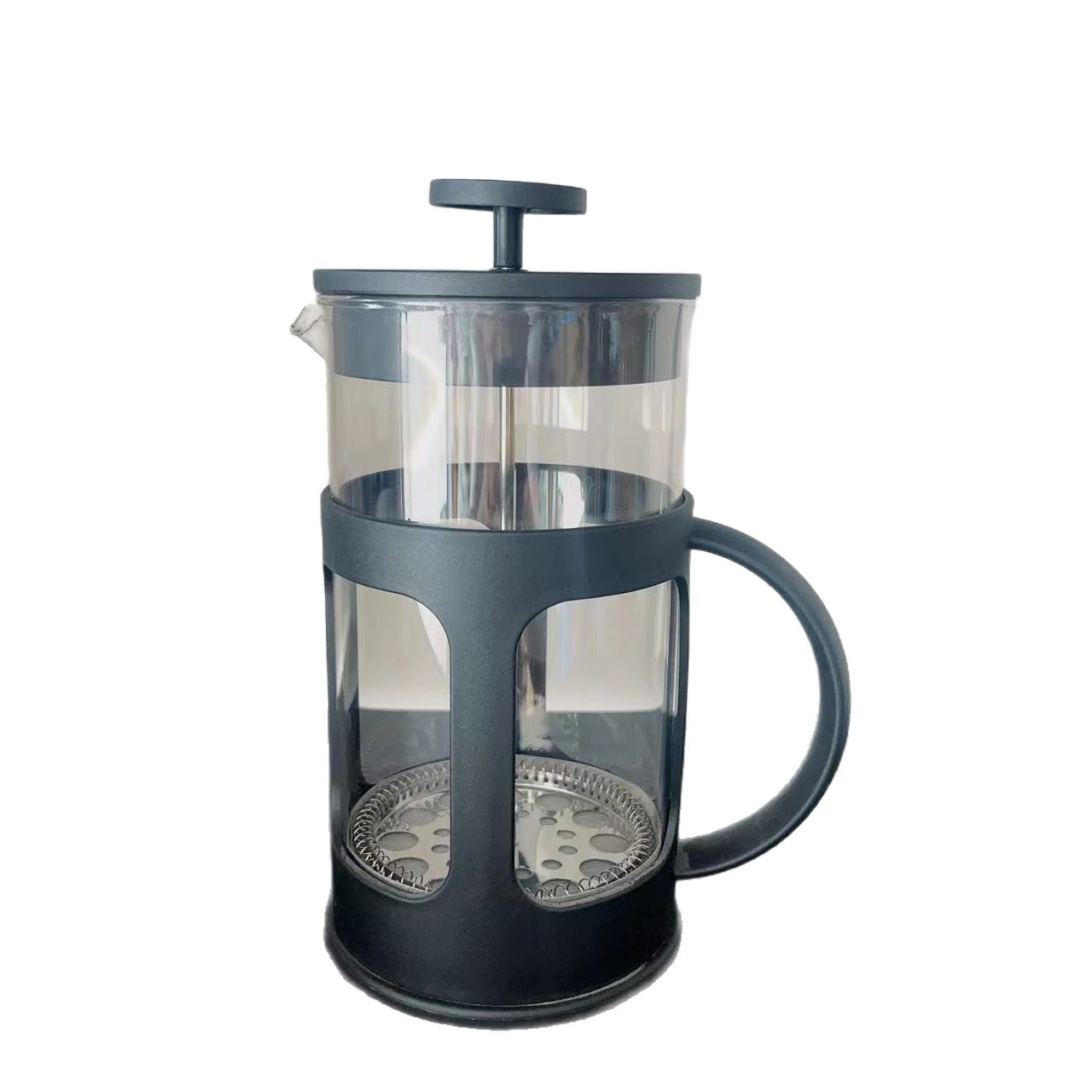 Cross-Border Coffee Pot French Press Pot Household French Filter Press Pot Glass Tea Maker Hand-Pressed Filter Cup Brewing Cold Brew Pot