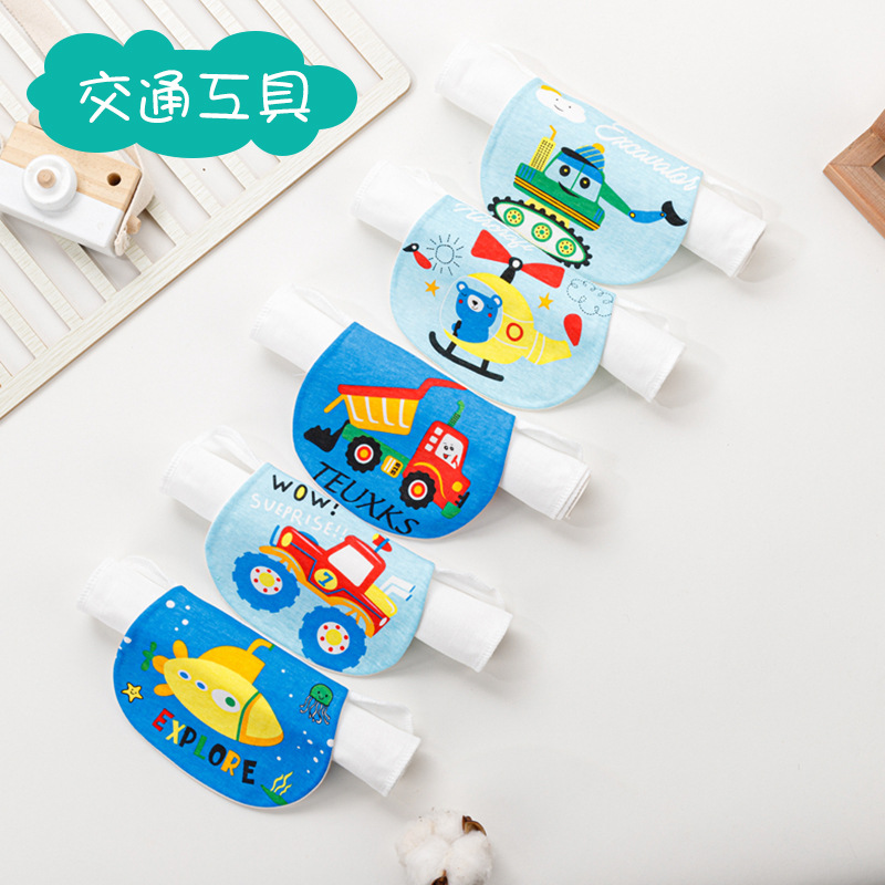 Sunshine Chrysanthemum Cross-Border Baby Off-White Gauze Cotton Children's Sweat-Absorbent Towel Four-Six-Layer Large, Medium and Small Size Baby Sweat Pad Sling