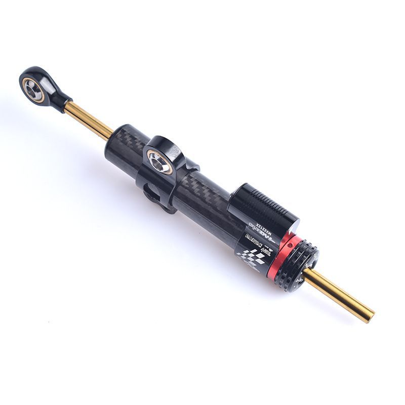 Modification Accessories Universal Reinforced Carbon Fiber Titanium Steering Damper Anti-Sway Balance Bar Buffer