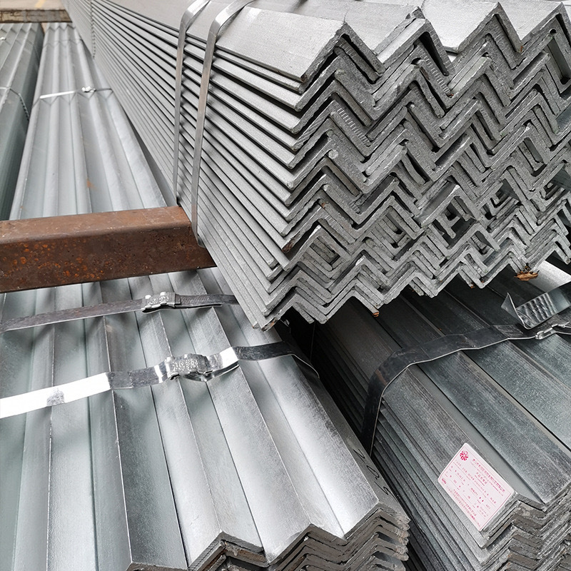 Yungui Sichuan Galvanized Angle Steel, Black Angle Steel, Shelf Triangular Iron Brackets, Hot-Rolled Perforated Structural Steel, Equal-Sided Natural Color Wholesale