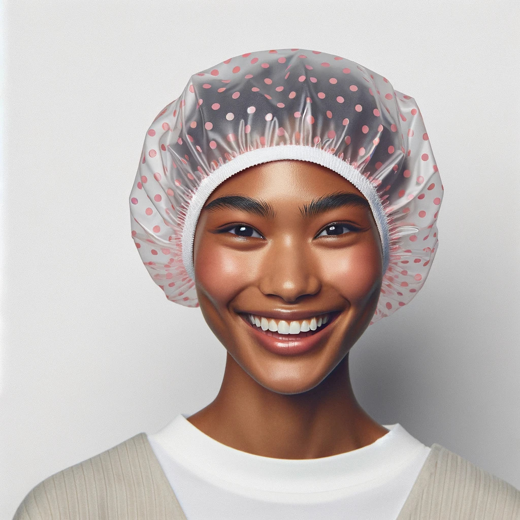 Thickened Shower Cap Women Waterproof Bath Household Shower Dry Hair Cap Quick Universal Disposable PEVA Cross Border Factory