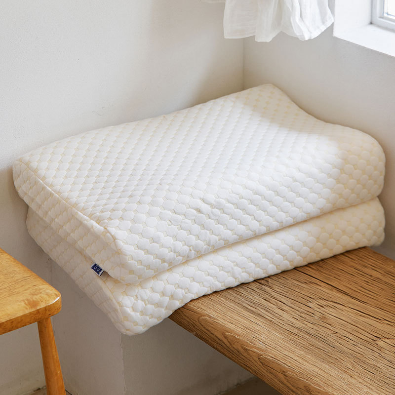 Factory direct natural latex pillow wave high and low pillow spike student cervical pillow core wholesale gift generation