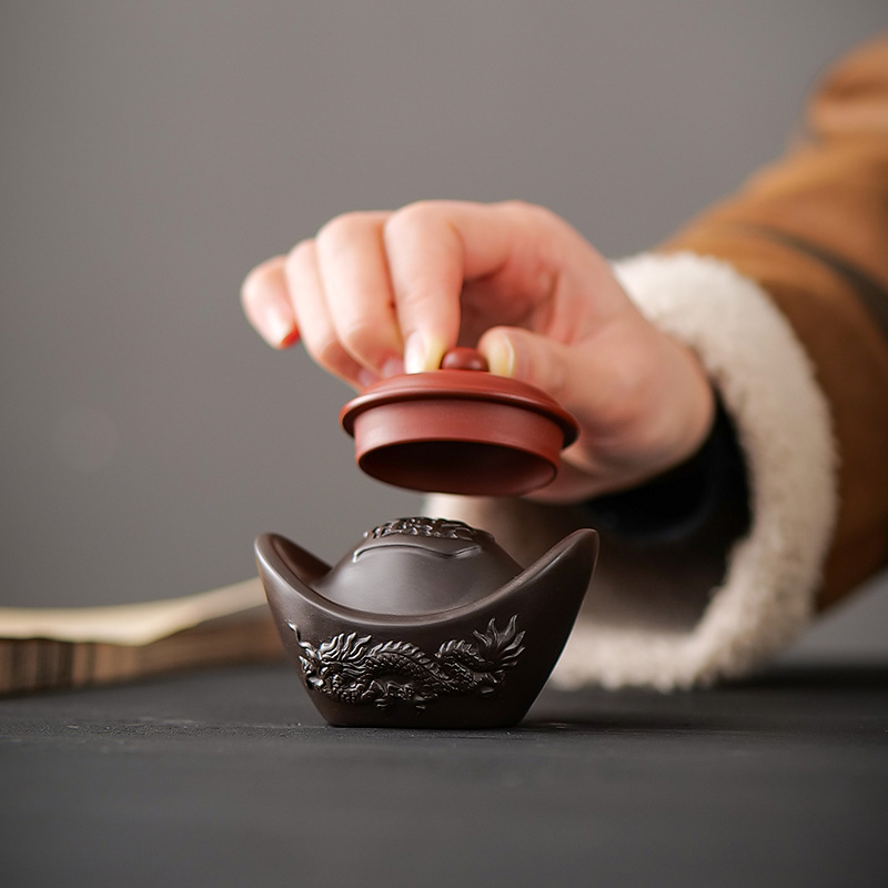 Аксессуары для кунг-фу чая с крышкой для привлечения денег из紫砂