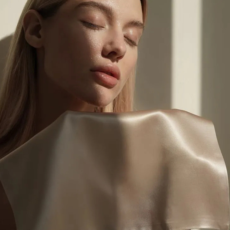 Шелковое полотенце из тутового шелка, двуслойное, для чувствительной кожи, ухода за волосами