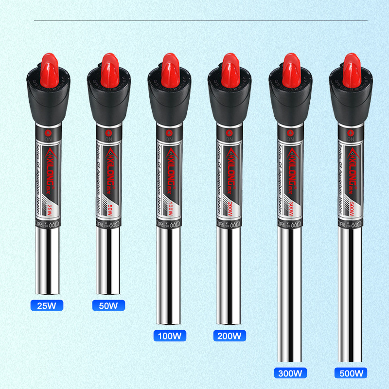 Xilong stainless steel heating rod automatic constant temperature fish tank household aquarium heater turtle tank ultra-short electric heating rod