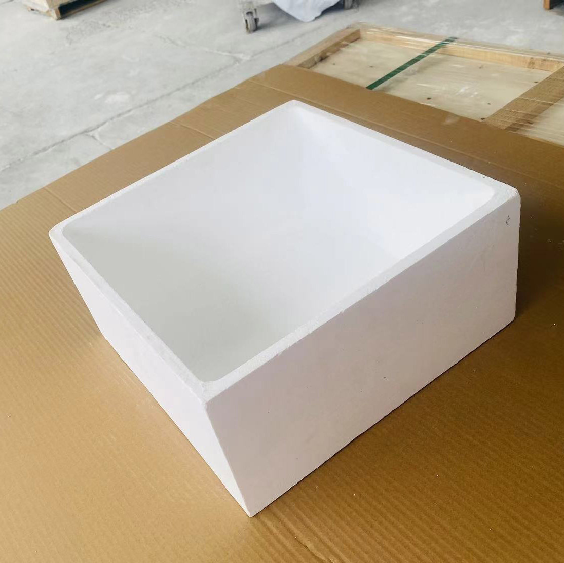 High-Purity Quartz Crucible for Melting Steel and Powder Sintering, High-Temperature Resistant, Erosion-Resistant, Fire-Resistant Material, Heat-Resistant and Erosion-Resistant