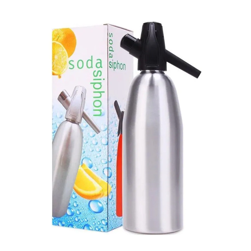 Cross-Border Soda Water Gun Aluminum Soda Water Machine Sparkling Water Machine Homemade Carbonated Drink Soda Water Bottle Factory Direct Sale