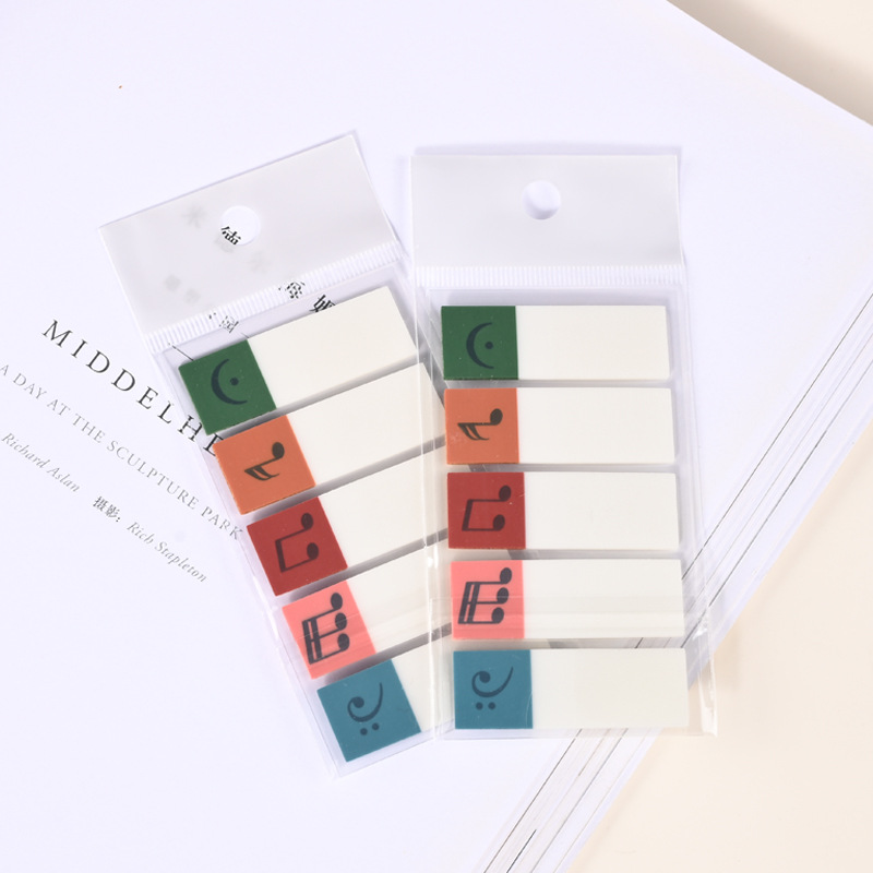 Transparent Musical Note Index Stickers, High-Looking Sticky Notes, Custom Mark Stickers, Strong Sticky Marks, Classification Instructions, Note Strips
