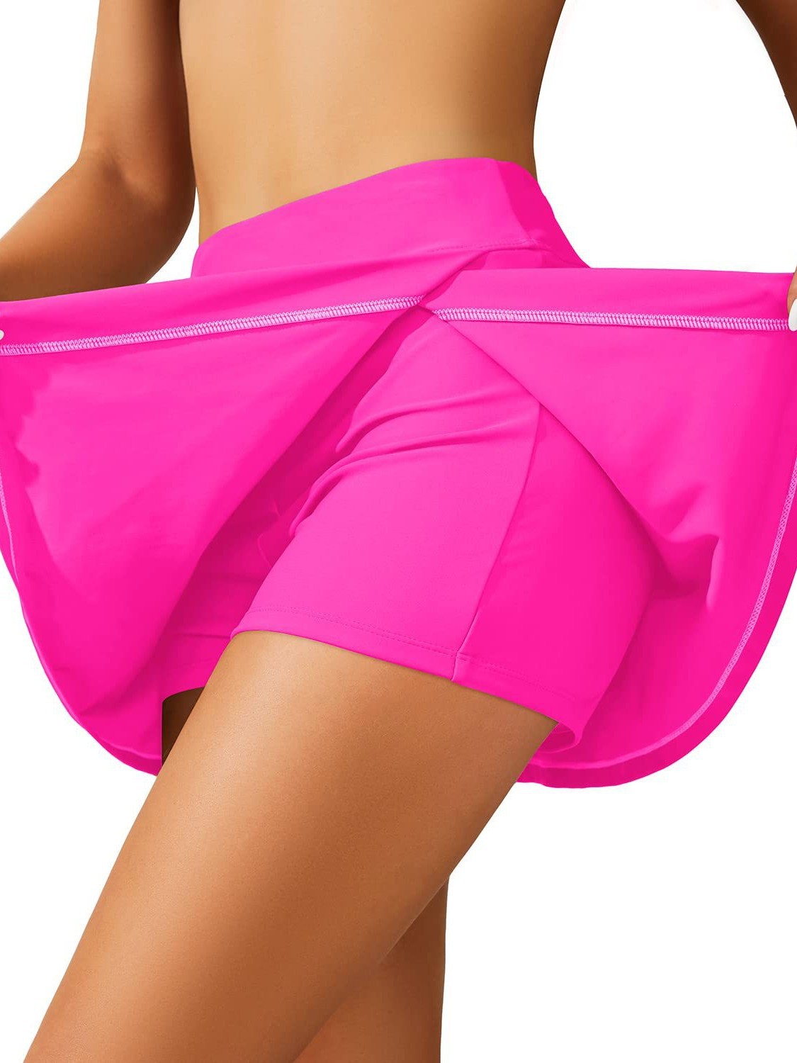 Cross-Border European and American Foreign Trade Sports Skirt Fake Two-Piece Anti-Exposure Yoga Skirt Running Fitness Tennis Badminton