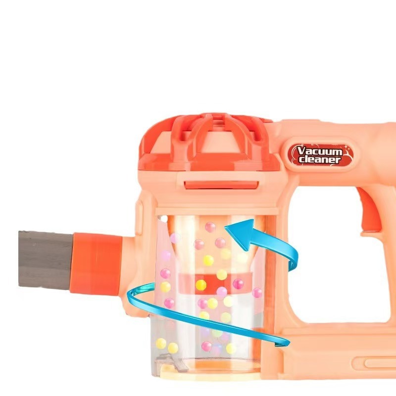 Children's Play-house Simulation Electric Vacuum Cleaner Explosions Cleaning Toys Interesting Parent-child Interaction Sweeping Toys Cross-border