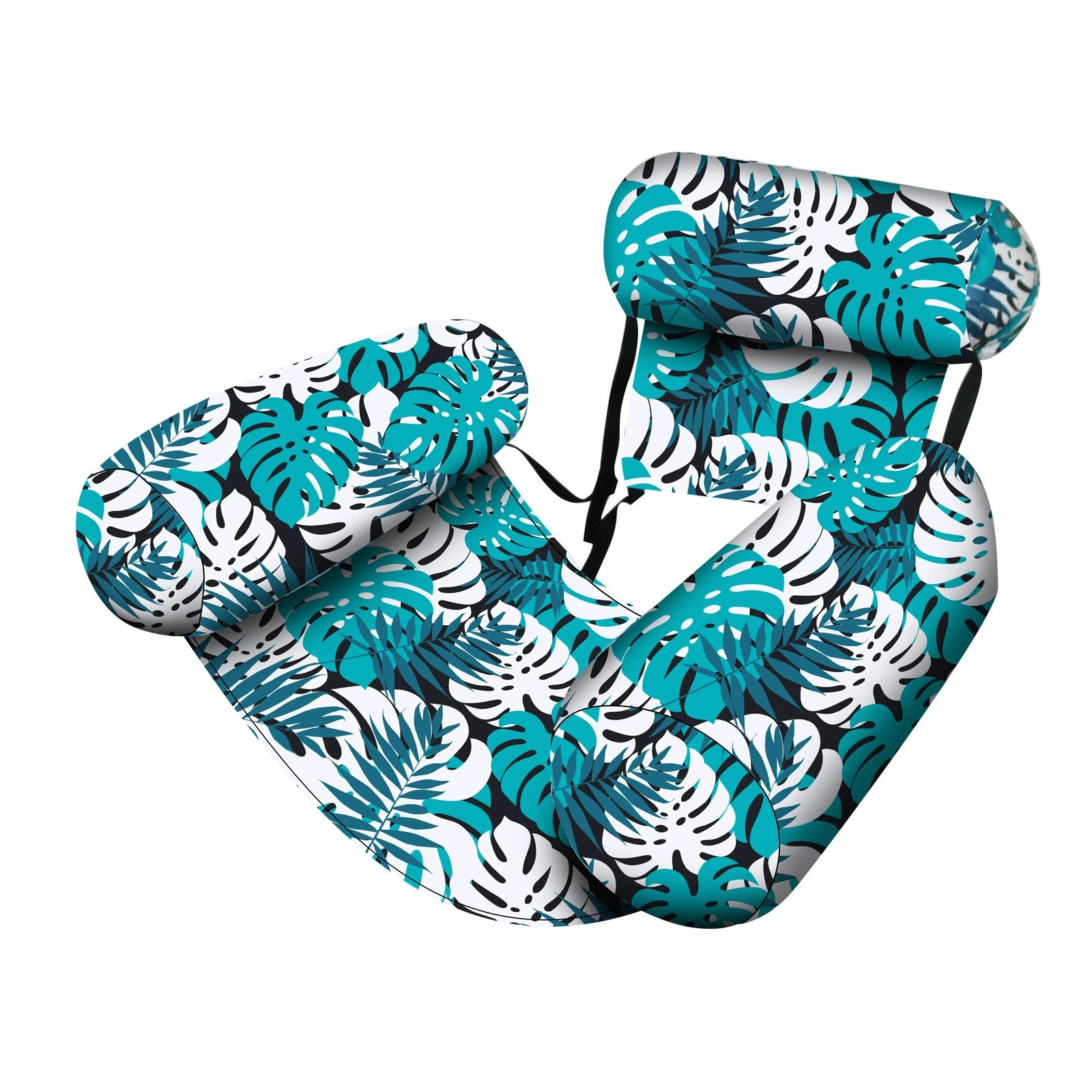 New inflatable hammock foldable floating row printing pool backrest pool party water sofa manufacturers wholesale