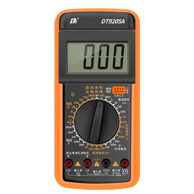 Hanbang Digital Multimeter High-Precision Anti-Burn Multimeter for Electricians Dt9205A 9205P-S9205Pro