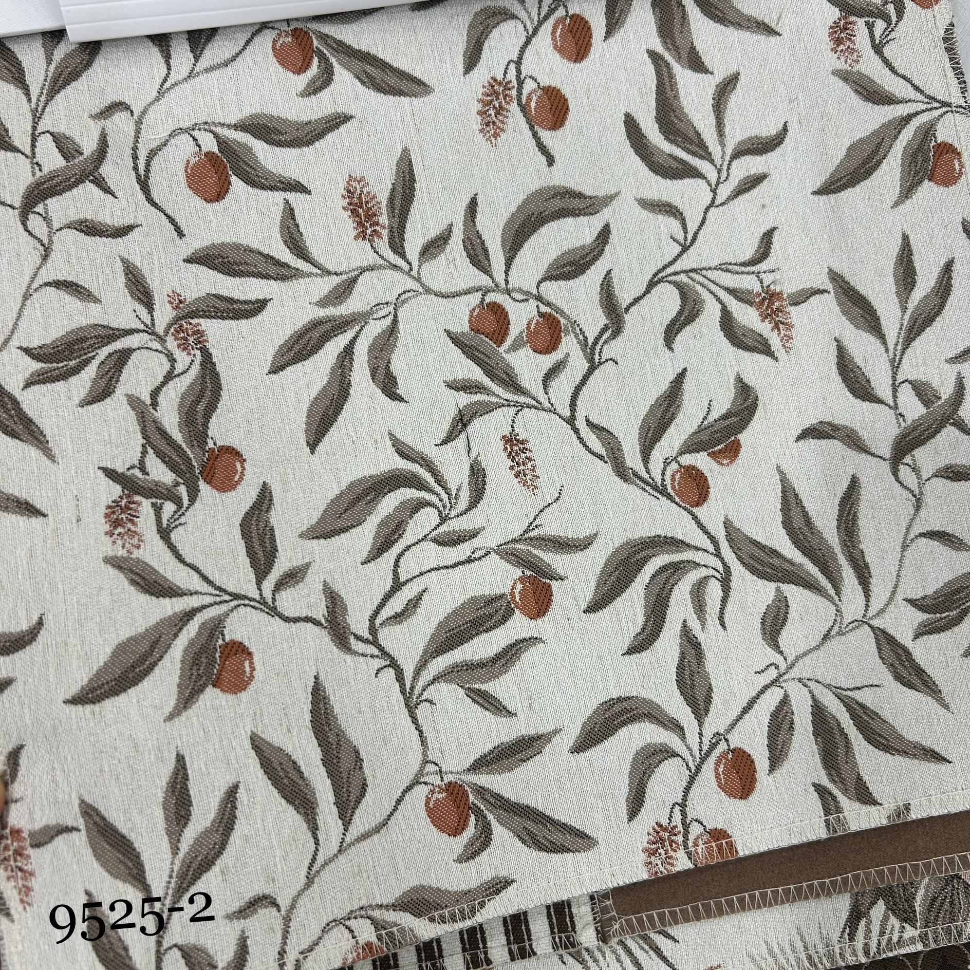 Width 290cm Retro Small French Small American Floral Cloth Linen Texture Jacquard Curtain Cloth Pillow Cloth Soft Decoration Fabric