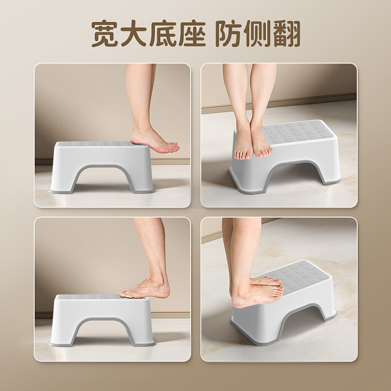 Children's Foot Stool Non-slip Hand-washing and Face-washing Foot Stool Baby Bathroom Toilet Foot Stool Nursing Piano Low Stool