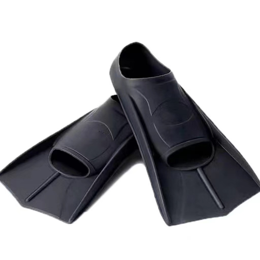 Cross-border Silicone Swimming Flippers Small Yellow Duck Children Adult Free Breaststroke Short Fins Professional Training Diving Equipment