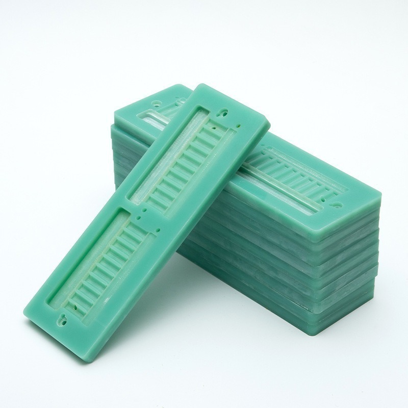 Fr4 Fiberglass Board Processing and Customization, Flame-Retardant Aqua-Green Epoxy Resin Board Insulation Fixture Processing and Customization