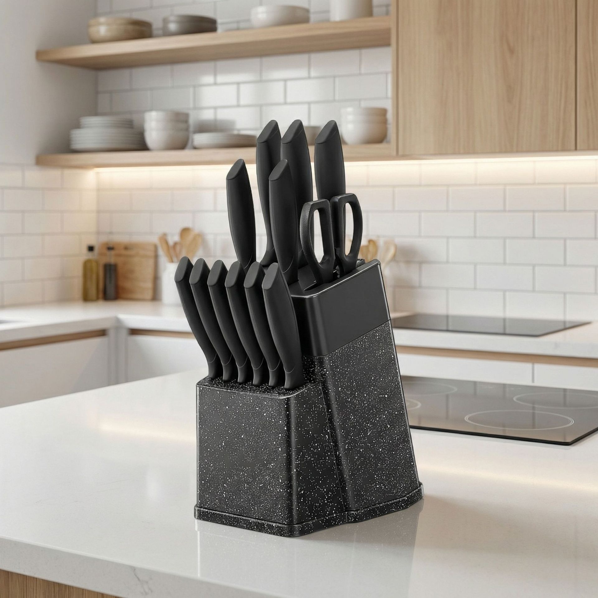 Популярная пластиковая подставка для ножей, креативная утолщенная подставка для ножей, подставка для ножей с дренажом и защитой от плесени