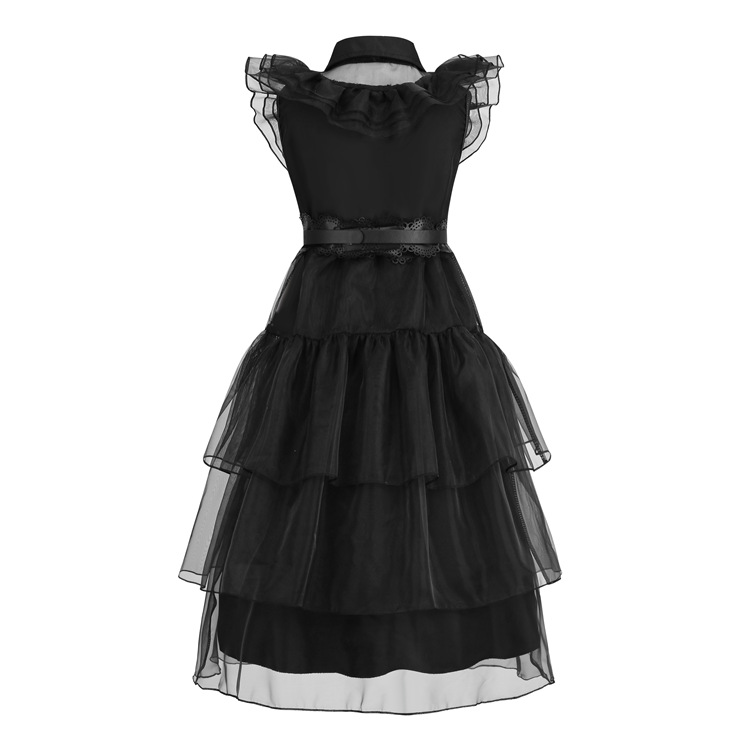 Wednesday Adams Black Dress Amazon cosplay Costume Adams Family Costume Dance Dress