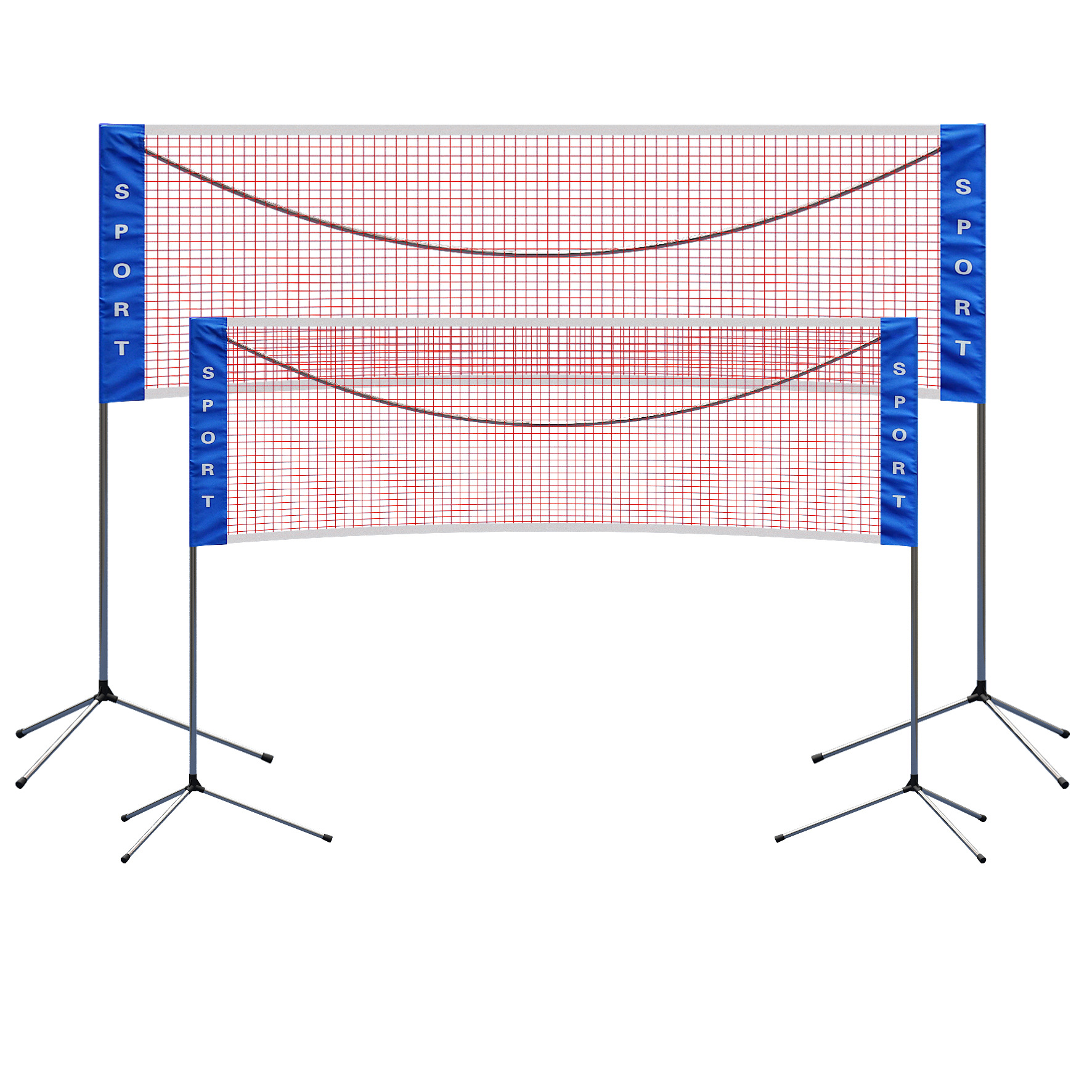 Badminton Net Rack Portable Foldable Mobile Simple Indoor Household Standard Blocking Post Outdoor Field Shelf