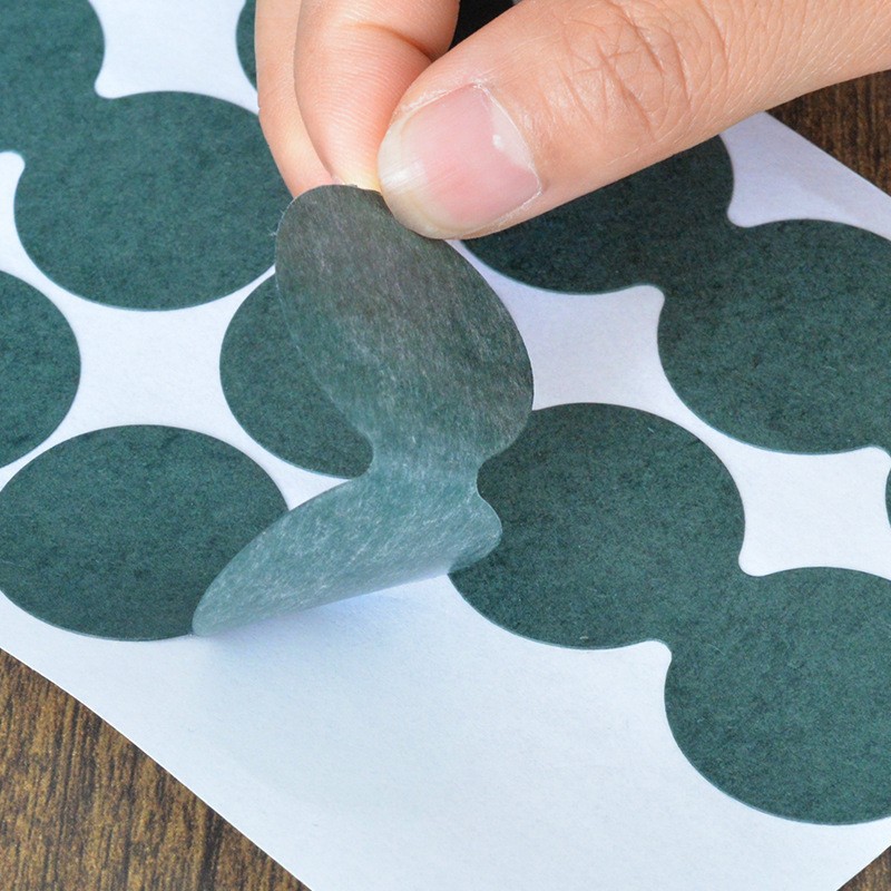 Factory Wholesale Lithium Battery Insulating Gasket Green Shell Paper Solid Hollow Single-Sided Adhesive Sealing Barley Paper Gasket