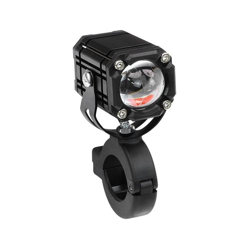 Electric Vehicle Devil Eye Spotlight Motorcycle Street Light External Waterproof Strong Light Lens Flash Light High and Low Beam Front Light