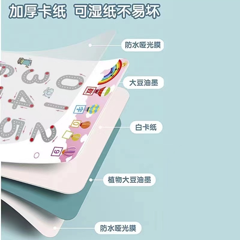 Pen control training kindergarten children's transport erasable concentration practice card 2-year-old baby 3 toy thinking puzzle early education