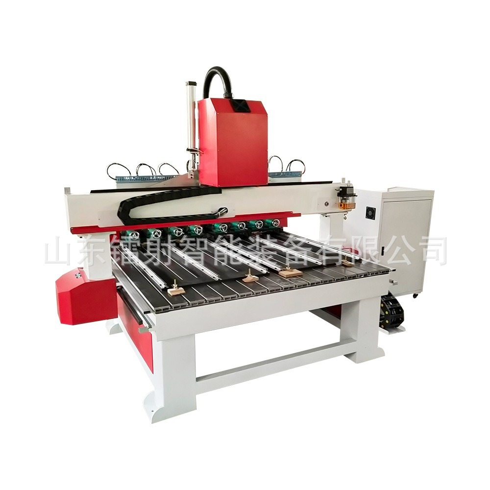 Multi-Head Engraving Machine for Crafts, Peach Wood Sword Engraving Machine, Solid Wood Furniture Engraving Machine, One-To-Eight Multi-Spindle Engraving Machine