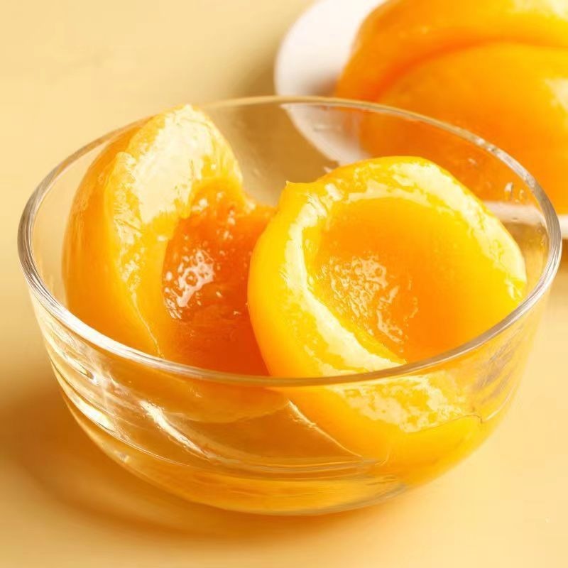 Yimeng Mountain Canned Yellow Peach 510G/Bottle Yellow Peach/Strawberry/Mixed Fruit Ready-To-Eat Canned Yellow Peach