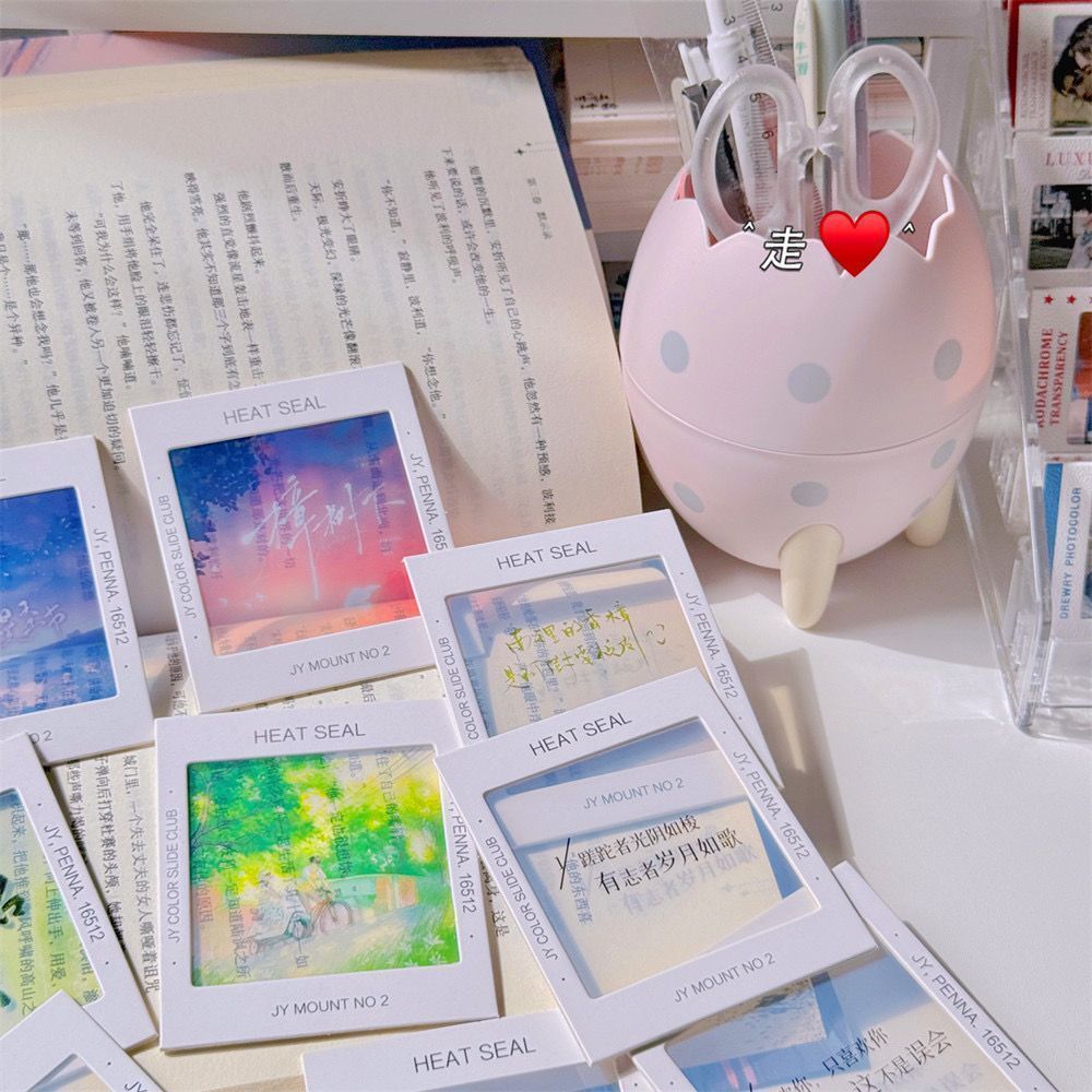 Reverse Film Empty Paper Frame Reverse Film Positive Bookmark Ins Xiaohongshu Same Style Transparent Card Holder Paper Film